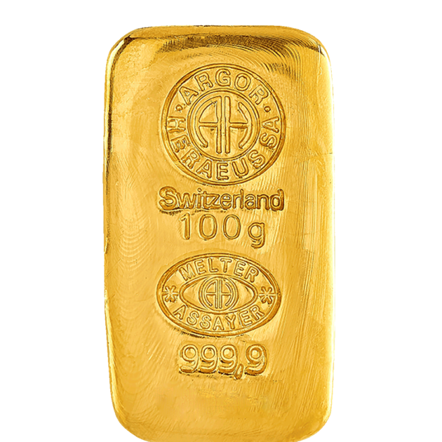 Литой слиток Argor-Heraeus 100 г