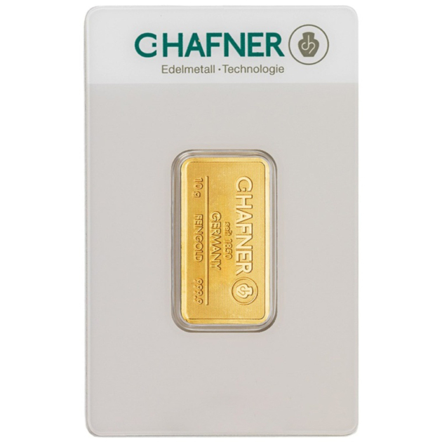 Штампованный слиток C. Hafner 10 г