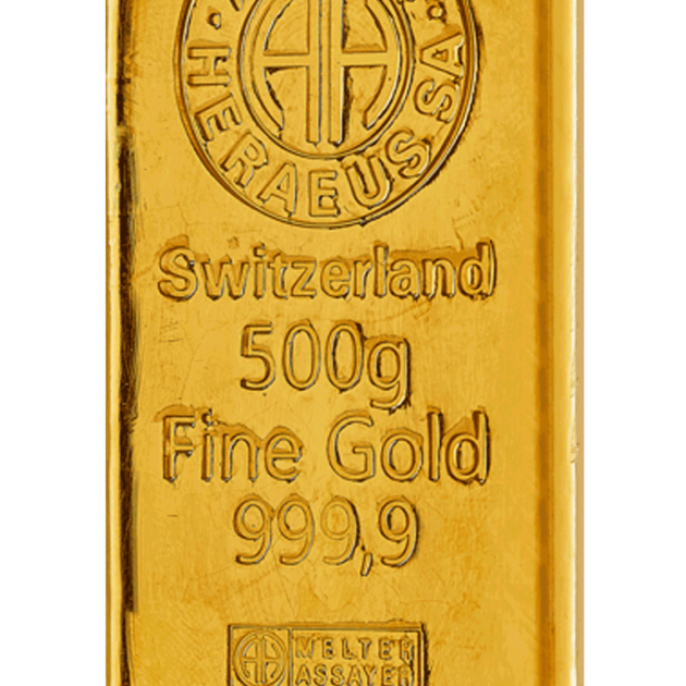 Литой слиток Argor-Heraeus 500 г